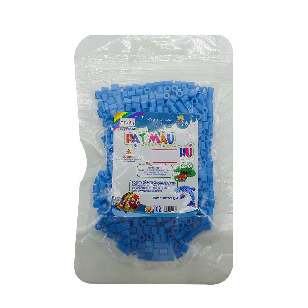  EDUGAMES Chơi Mà Học - Hạt Màu Kỳ Thú - Xanh Dương 2 (50g) 