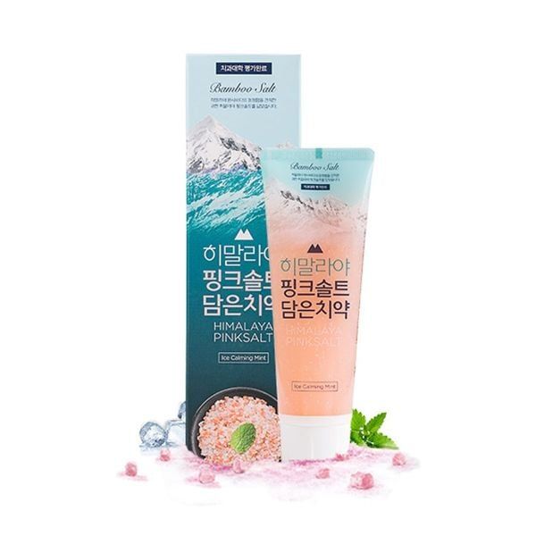  Kem Đánh Răng Bamboo Salt Himalaya Pinksalt (100g) - Ice Calming Mint 