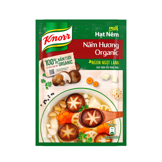  KNORR hạt nêm nấm hương organic 380g 