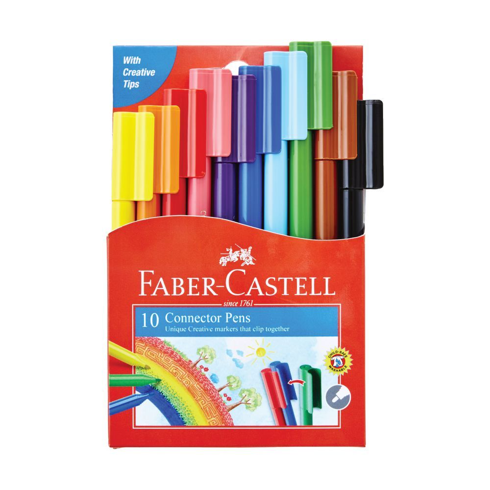  Faber - Castell - 11-150-A - Bút Lông Màu Connector - 10 Màu 