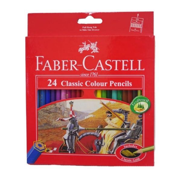  Faber - Castell - 115854 - Chì Màu Classic Knight - 24 Màu Dài 