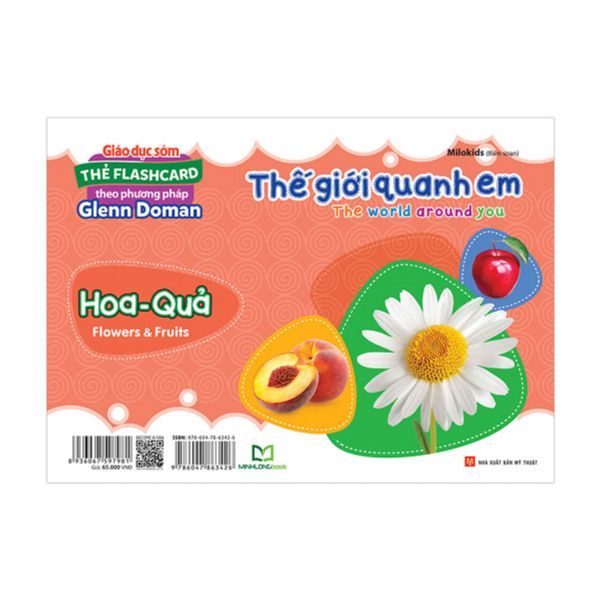  Thẻ Flashcard Theo Phương Pháp Glenn Doman - Thế Giới Quanh Em: Hoa - Quả 