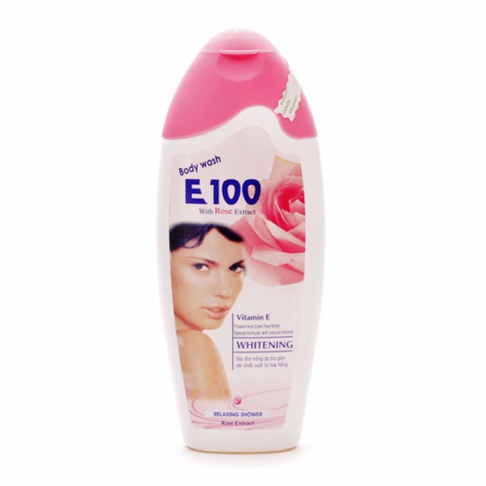  Sữa Tắm Trắng Body Wash E100 Hương Hoa Hồng 200ml 