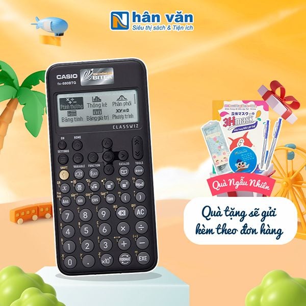 Máy Tính Casio FX880 BTG Chính Hãng - Màu Đen - Bảo Hành 7 Năm