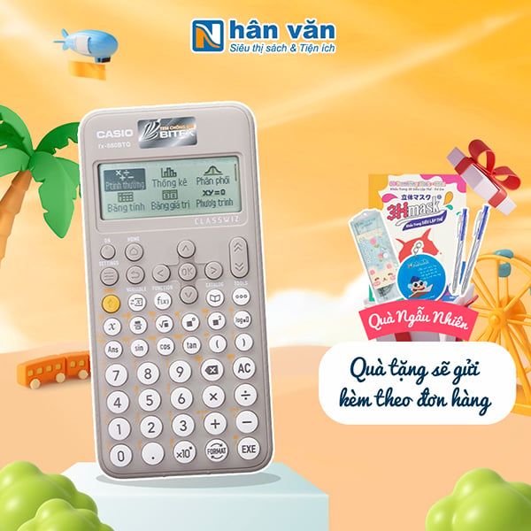 Máy Tính Casio FX880 BTG Chính Hãng - Màu Xám - Bảo Hành 7 Năm