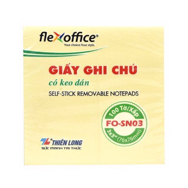  Giấy Ghi Chú Có Keo Dán FO-SN03 (3x3) 