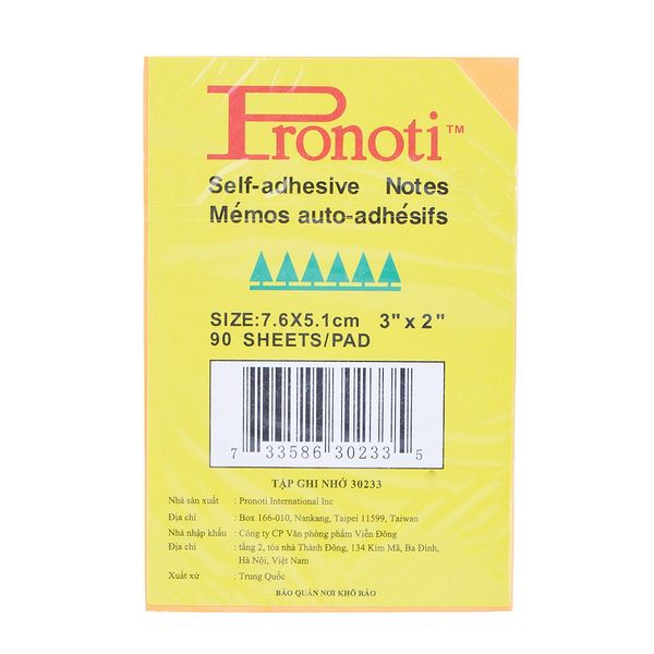 Giấy Note Pronoti 3x2 30233 