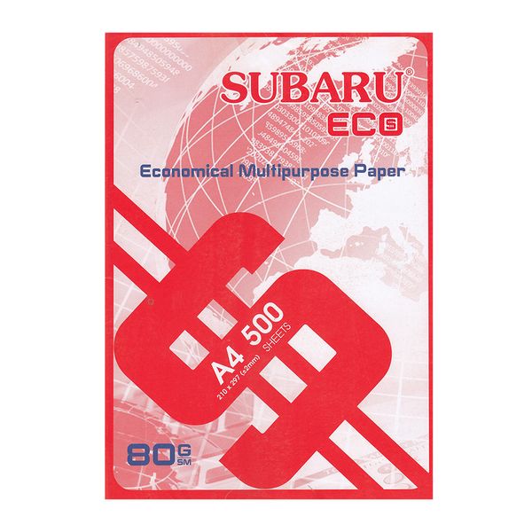  Giấy A4 Subaru Eco - 80Gsm - 500 Tờ 