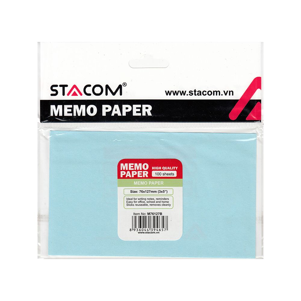  Giấy Note Stacom M76127B (76 x 127 mm) 