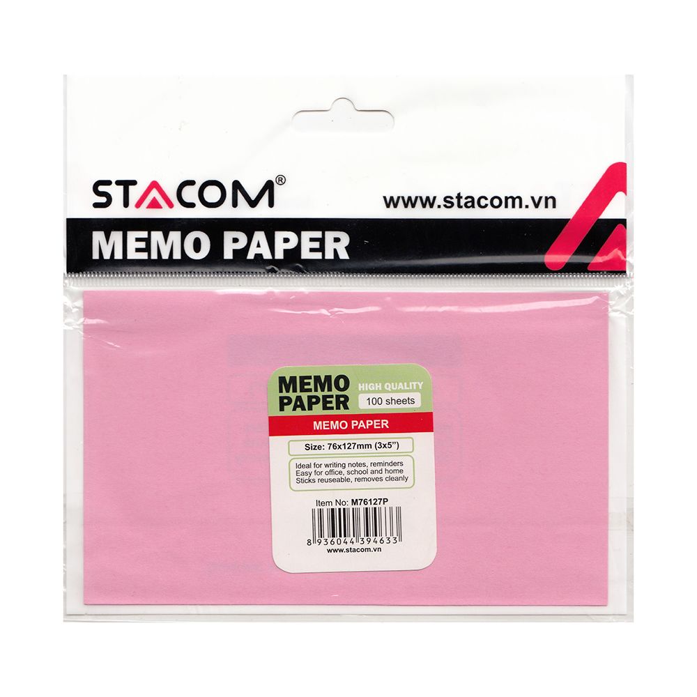  Giấy Note Stacom M76127P (76 x 127 mm) 