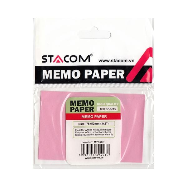  Giấy Note Stacom M7650P (76 x 50 mm) 