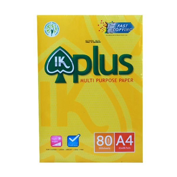  Giấy A4 Photocopy IK Plus - 80 Gsm - 500 Tờ 