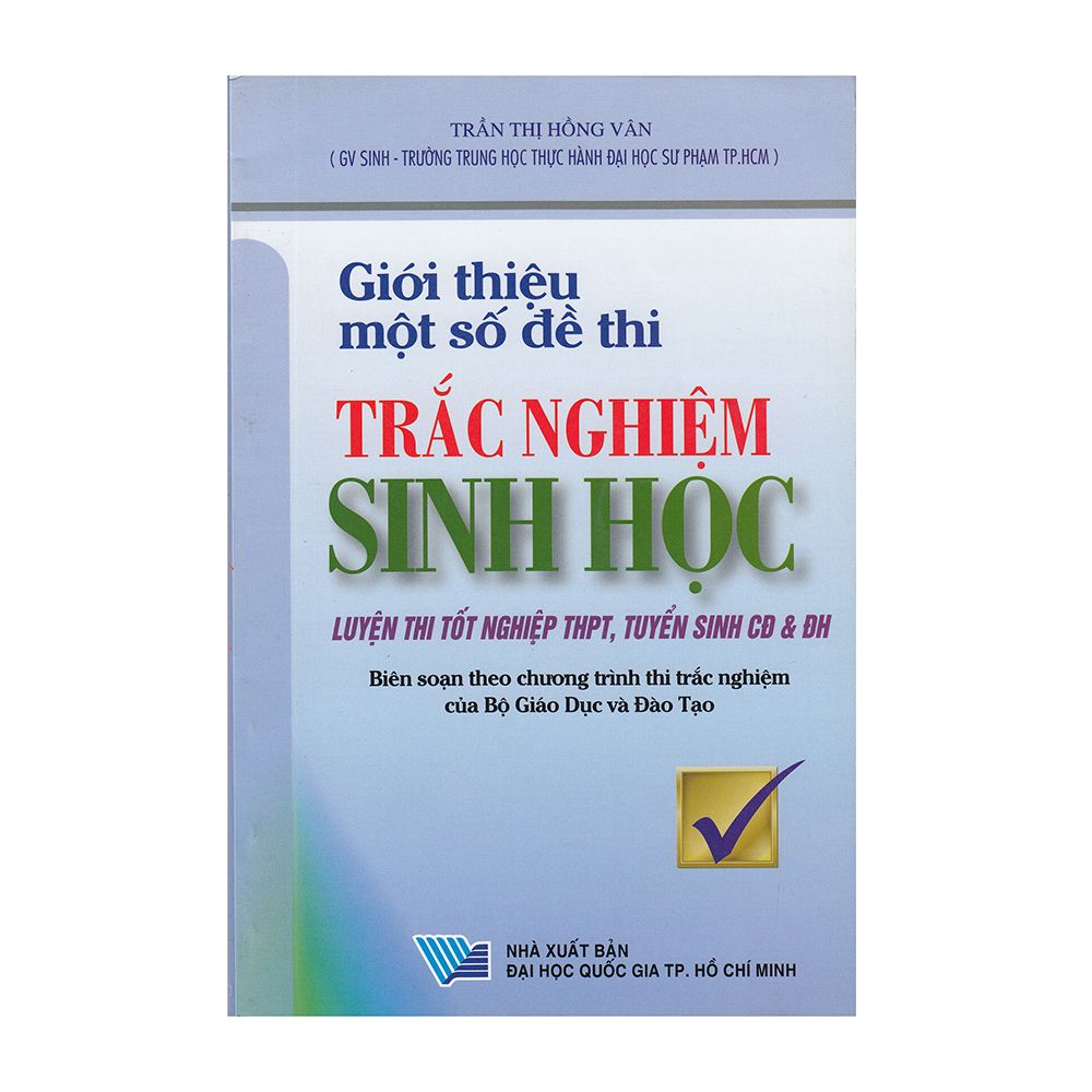  Giới Thiệu Một Số Đề Thi Trắc Nghiệm Sinh Học 