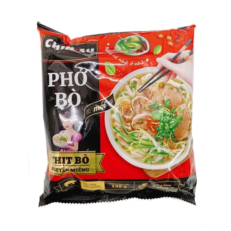  Phở CHINSU Bò Có Thịt - 132Gr 