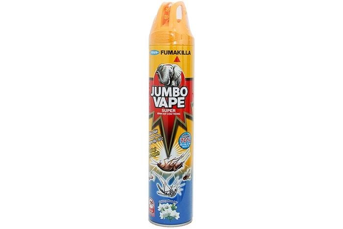  Bình Xịt Muỗi Jumbo Vape Super Hương Hoa Lài 600ml 