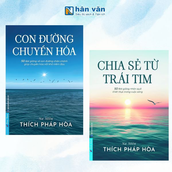 Bộ 2 Cuốn - Combo Chia Sẻ Từ Trái Tim + Con Đường Chuyển Hóa - nhanvan.vn