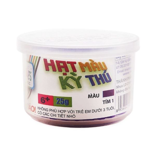 Hạt Màu Kỳ Thú Edugames (25g) - Màu Tím 1