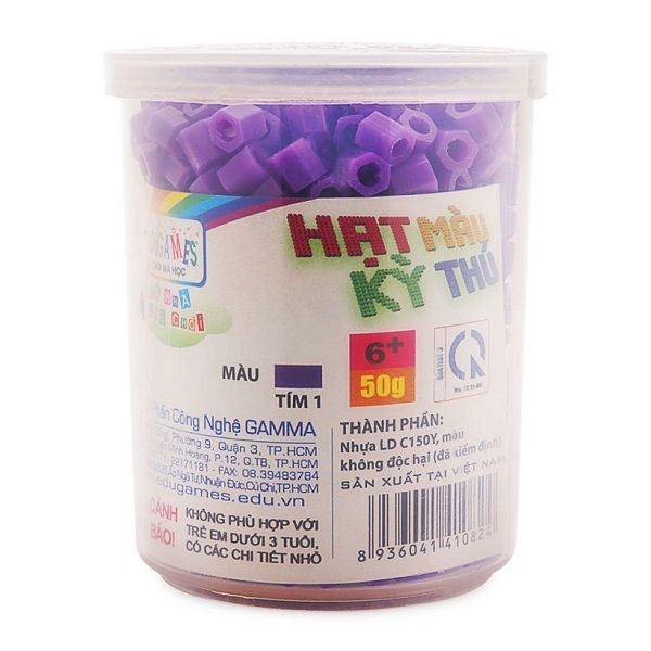  Hạt Màu Kỳ Thú Edugames (50g) - Màu Tím 1 