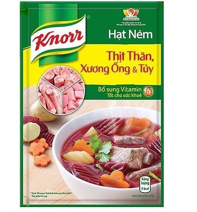  Hạt Nêm Knorr Thịt Thăn, Xương Ống Và Tủy Gói (170g) 