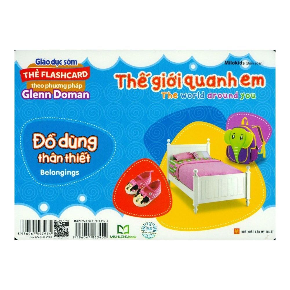  Thẻ Flashcard Theo Phương Pháp Glenn Doman - Thế Giới Quanh Em: Đồ Dùng Thân Thiết 