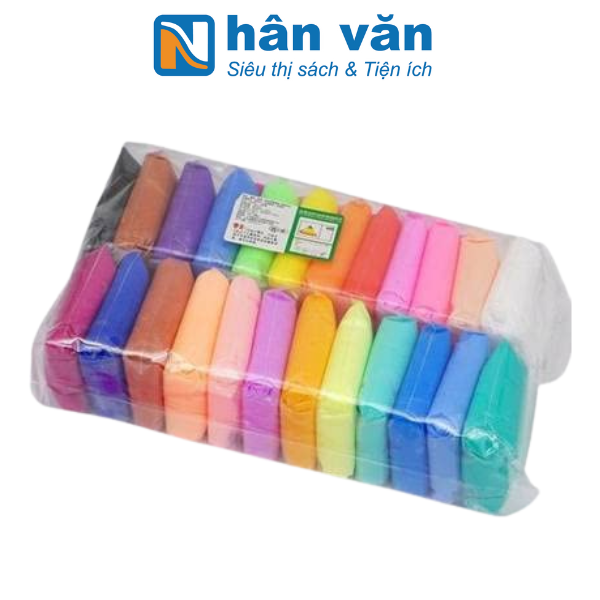 Đất Sét Tự Khô , Lốc 24 Màu, Đất nặn , Softclay , Butter Slime - Đất Sét Khô 24 Màu - nhanvan.vn