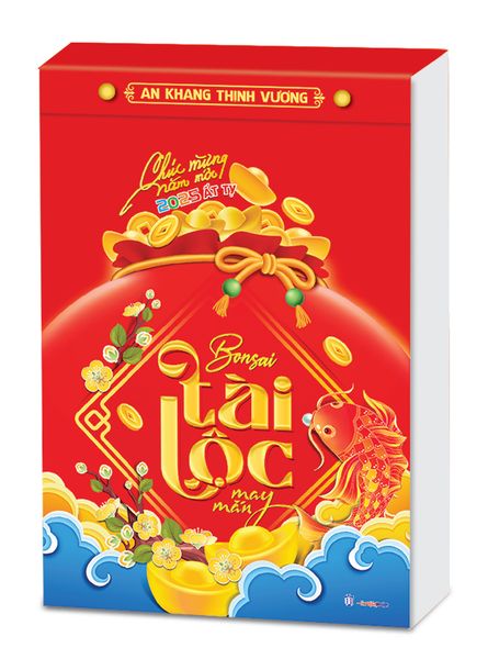 Bloc Lịch Đại 2025 - Bonsai Tài Lộc May Mắn - 14,5 x 20,5 cm - HN13