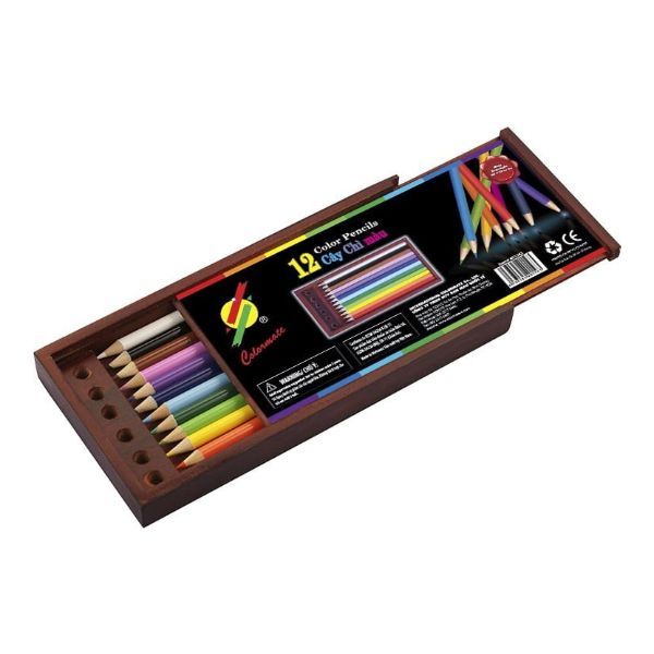 Hộp Gỗ 12 Cây Bút Chì Màu Colormate