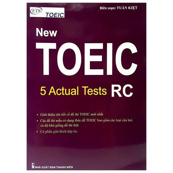  New Toeic - 5 Actual Tests Rc - Tái Bản 2021 