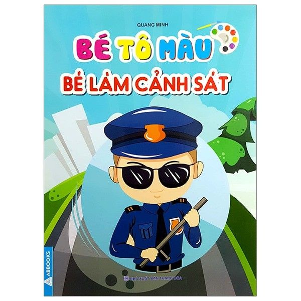  Bé Tập Tô Màu - Bé làm cảnh sát 