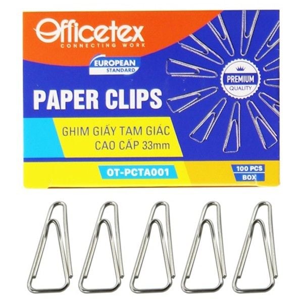 Ghim Giấy Tam Giác Cao Cấp 33mm Officetex OT-PCTA001