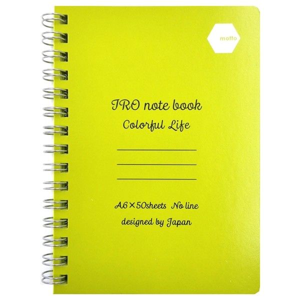  IRCN105-LG Sổ lò xo Motto IRO notebook A6 