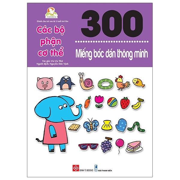  300 Miếng Bóc Dán Thông Minh - Các Bộ Phận Cơ Thể 