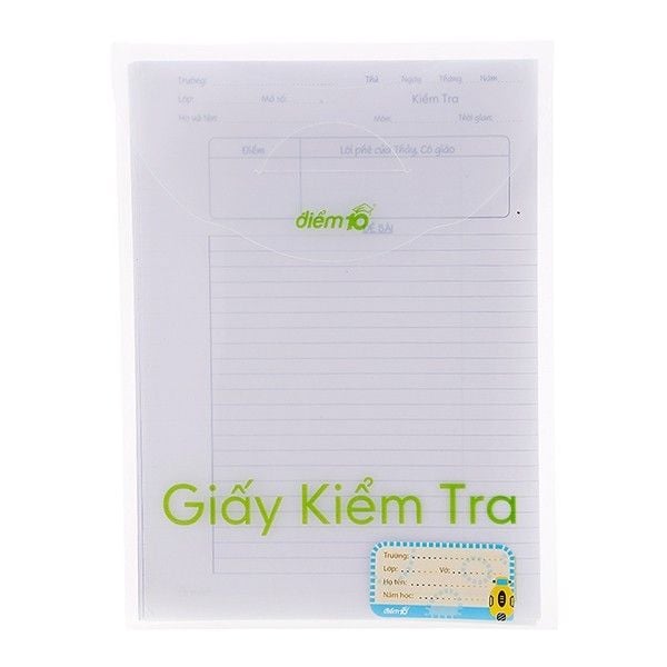 Giấy Kiểm Tra TP-GKT - 05 Kẻ Ngang - Thiên Long 