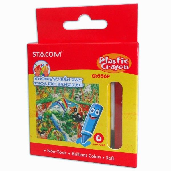  Sáp màu xóa CR006P- Stacom-được 6 màu 