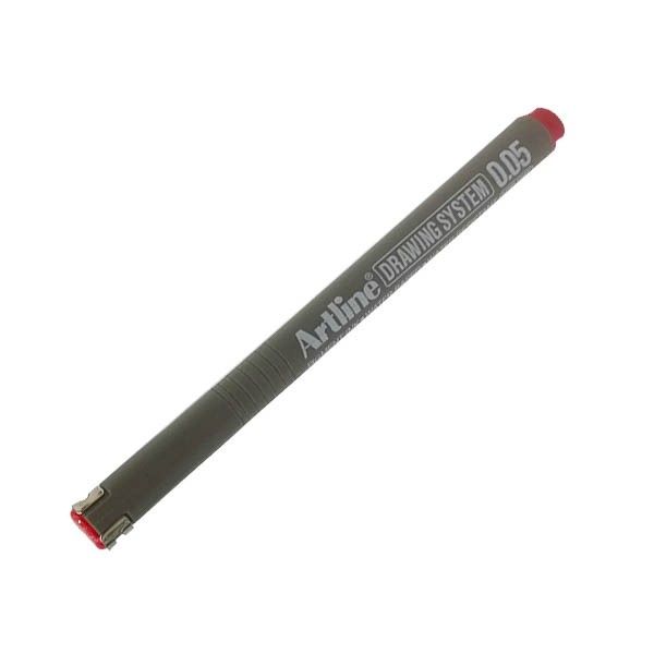  Bút Vẽ Kỹ Thuật Artline 0.05mm EK-2305 RD - Mực Đỏ 