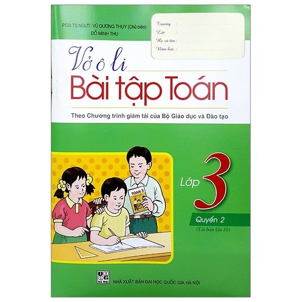  Vở Ô Li Bài Tập Toán Lớp 3 - Quyển 2 