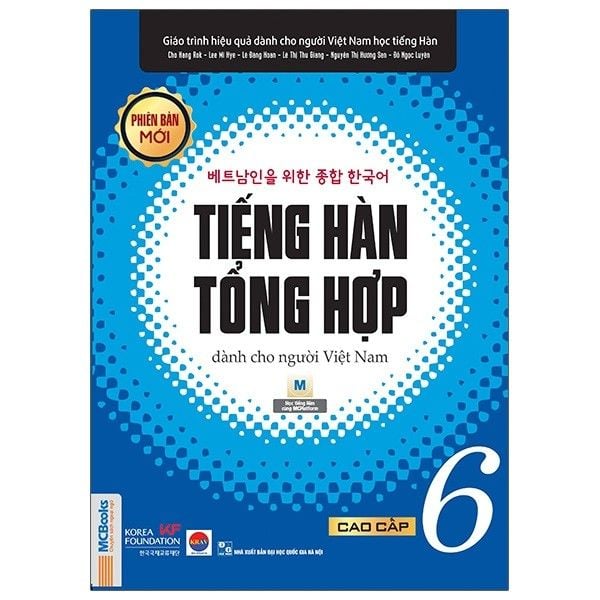  Giáo trình tiếng Hàn tổng hợp dành cho người Việt Nam cao cấp 6 bản 1 màu 