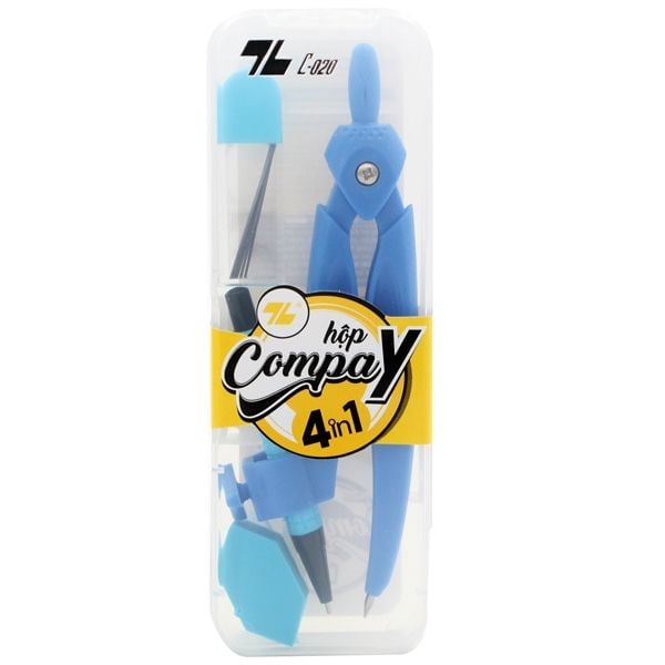  Bộ Compa + Bút Chì Kim + Ngòi Chì + Gôm - Thiên Long YC-020 