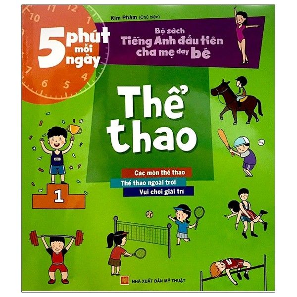  Bộ Sách Tiếng Anh Đầu Tiên Của Bé - 5 Phút Mỗi Ngày - Thể Thao 