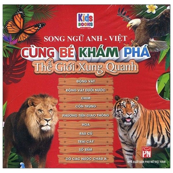  Boxset Cùng Bé Khám Phá Thế Giới Xung Quanh - Song Ngữ Anh-Việt - Bộ 10 Cuốn 