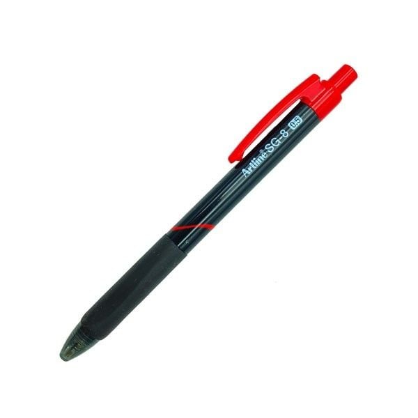  Bút bi bấm Artline EGB-SG8850, Đỏ, 0.5mm 