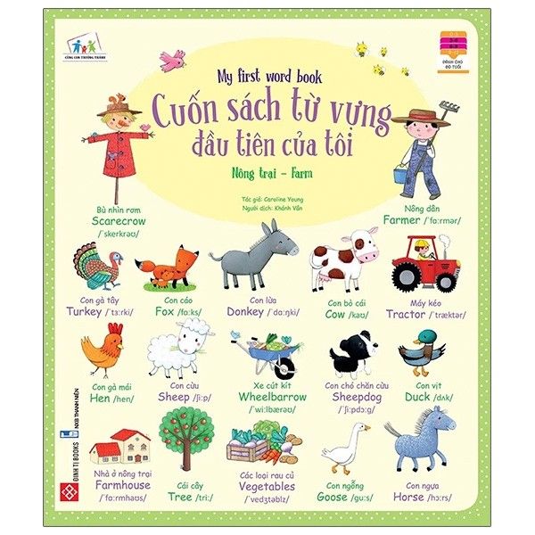  Cuốn Sách Từ Vựng Đầu Tiên Của Tôi - My First Word Book- Nông Trại - Farm 