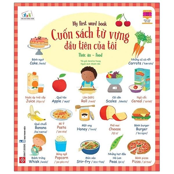  Cuốn Sách Từ Vựng Đầu Tiên Của Tôi - My First Word Book- Thức Ăn - Food 