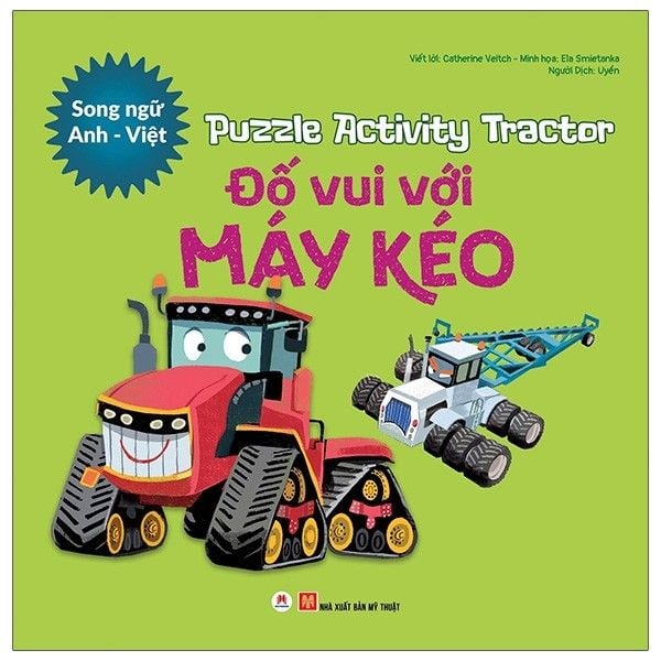  Puzzle Activity - Tractor: Đố Vui Với Máy Kéo Song Ngữ Anh - Việt 