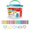  Đất Nặn Hủ Nhựa 24 Màu + 5 Khuôn - 400gr Smart Kids MC02 