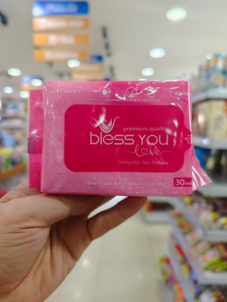 Khăn Ướt BLESS YOU LOVE 30T*96