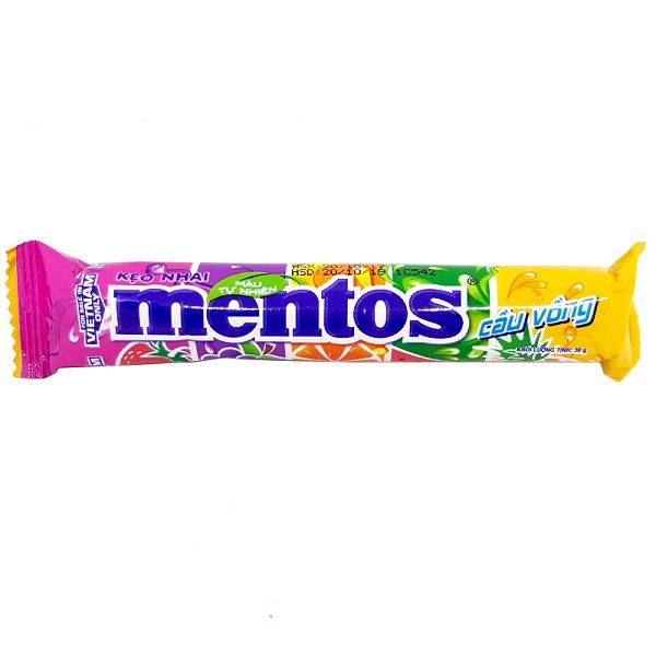  Kẹo Nhai Mentos Cầu Vồng (30g) 