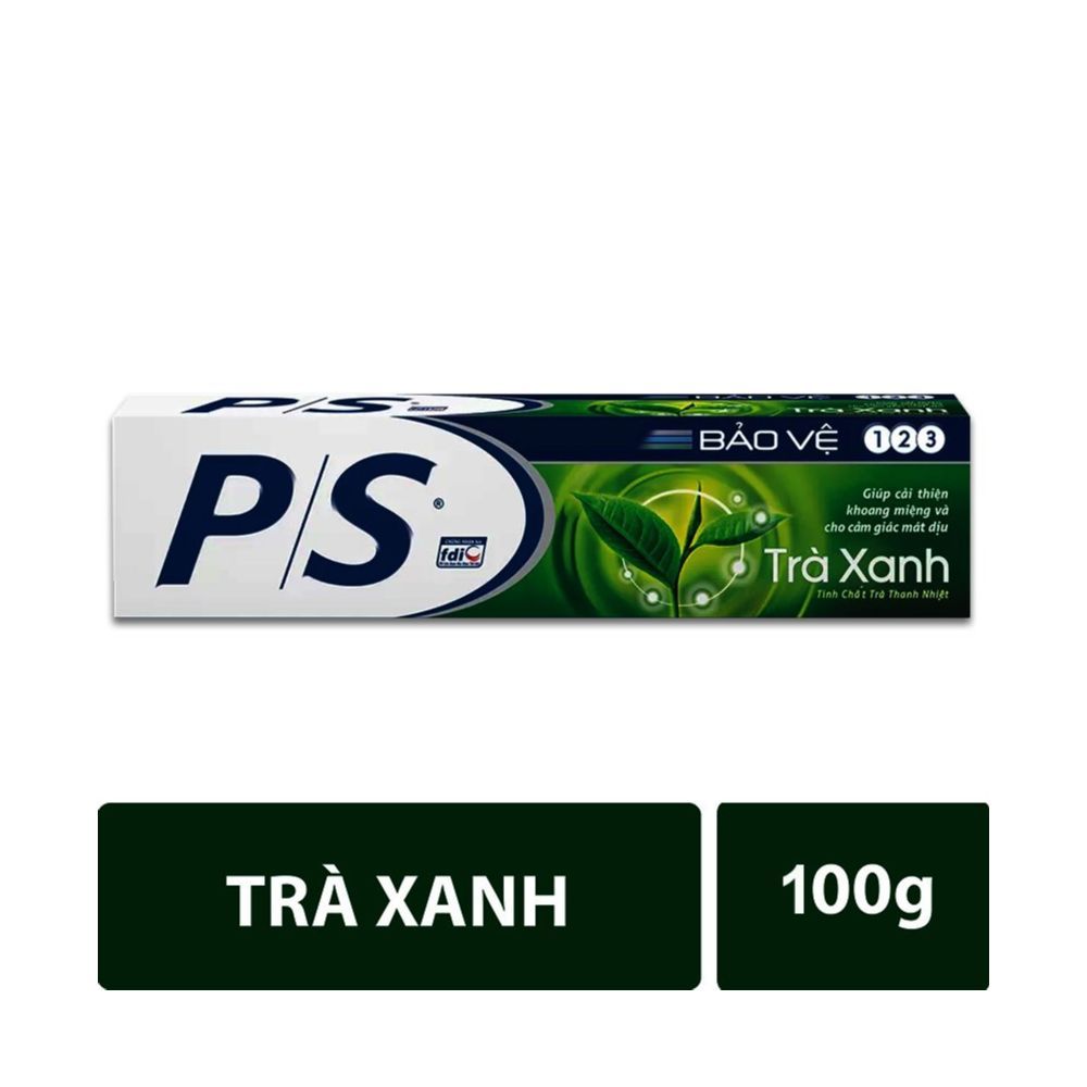  P/S KĐR 123 trà xanh 100g/60ống 