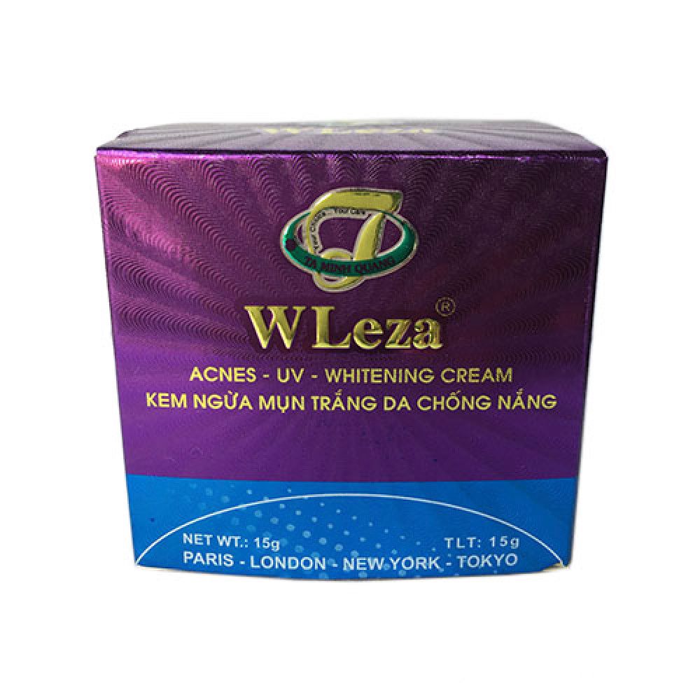  Kem Ngừa Mụn Trắng Da Chống Nắng WLeza (15g) 