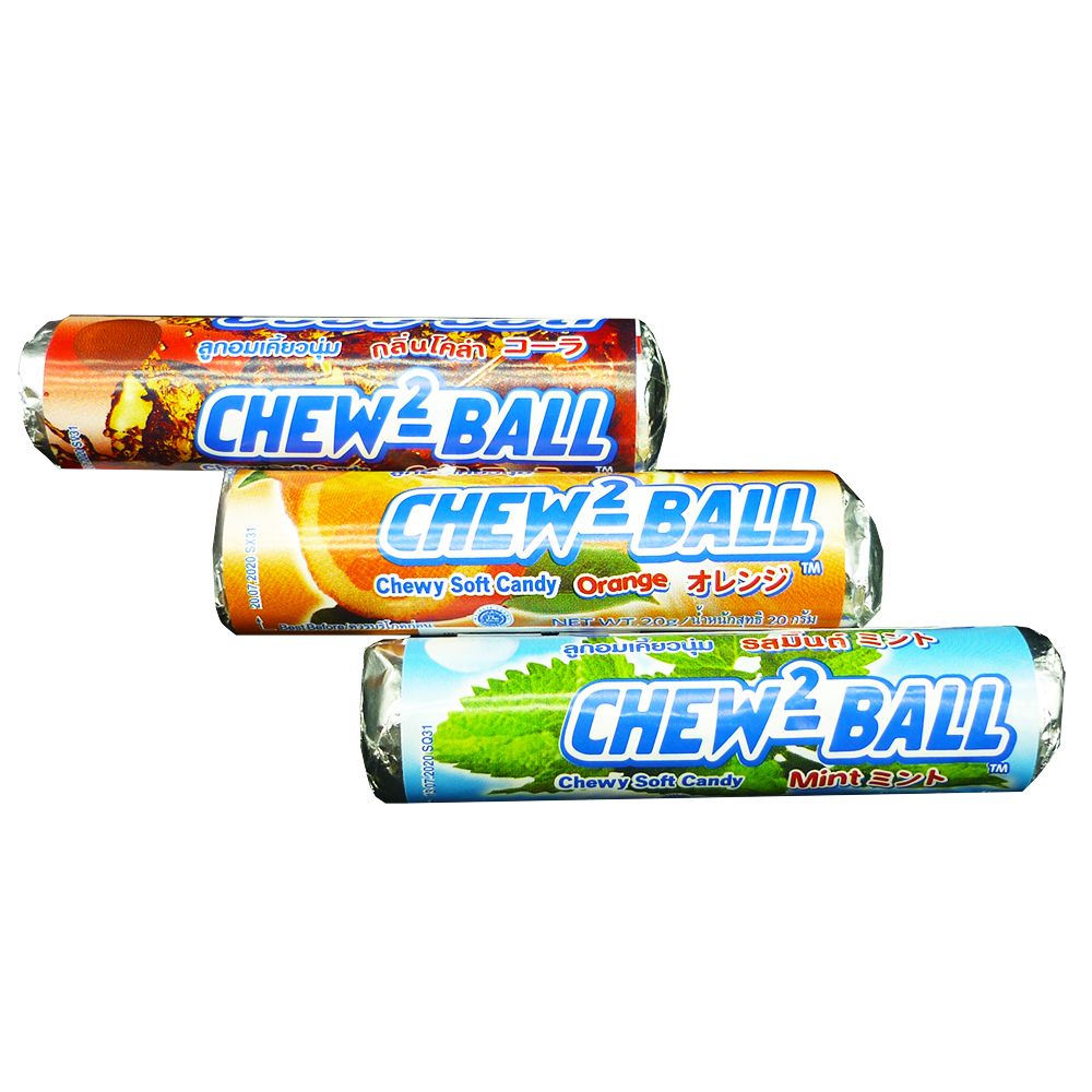  Kẹo Chew2-Ball Vị Bạc Hà (8 Viên/Thanh) 